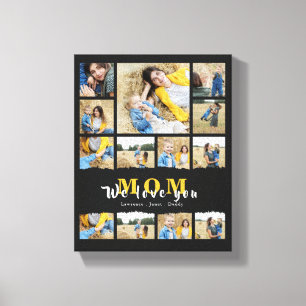 Impressão Em Tela Dia de as mães de colagem de fotos da Mãe Chic B
