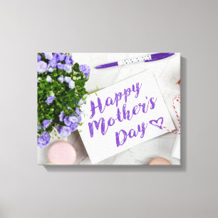 Impressão Em Tela Dia de as mães FELIZ
