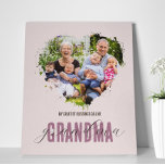 Impressão Em Tela Dia de as mães Vovó Netos Fotografias Watercolor<br><div class="desc">Nossas peças personalizadas da vovó Photo Wall fazem um presente perfeito de Dia de as mães. Adicione sua própria foto,  personalize as palavras à medida que você quiser adicionar um toque agradável. Personalize o seu hoje!</div>