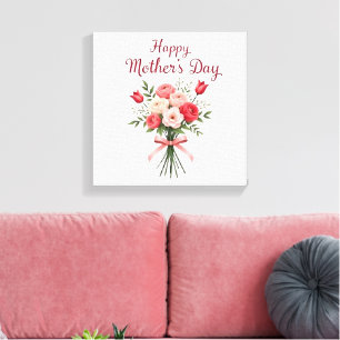 Impressão Em Tela Dia de as mães Wall Art Feliz