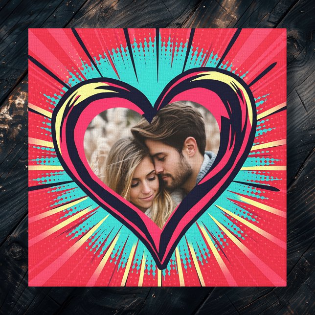 Impressão Em Tela Dia de os namorados de Fotografias e Nomes de Pop  (Criador carregado)