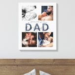 Impressão Em Tela Dia de os pais Dusty Blue Best Ever 4 Foto 1rua<br><div class="desc">Um belo presente para o pai, esta arte personalizada impressa de tipografia de canvas celebra o primeiro Dia de os pais do pai, na tipografia moderna com letras de mão, e é personalizada com 4 fotos quadradas do Instagram. Perfeito para casa ou escritório, este presente é certamente uma herança preciosa....</div>