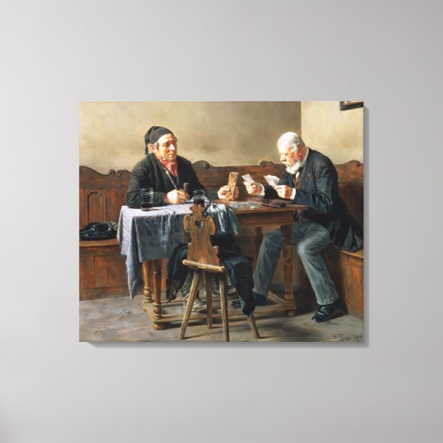 Impressão Em Tela Dia de Pagamento, 1887 (Frente)