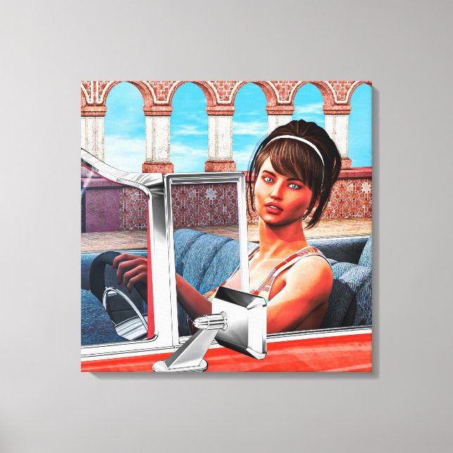 Impressão Em Tela Dia do Sol (Frente)