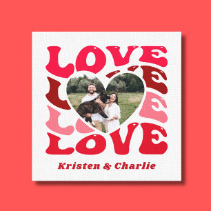 Impressão Em Tela Dia dos Namorados Casal Amor Foto Personalizada