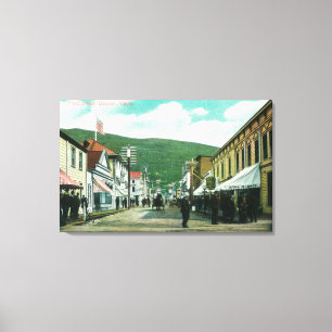 Impressão Em Tela Dia ocupado na terceira opinião da rua