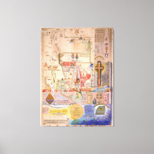 Impressão Em Tela Diagrama do Apocalipse por Henry Dunant