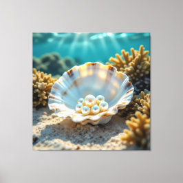 Impressão Em Tela Die Schatzmuschel – Verborgene Perlen