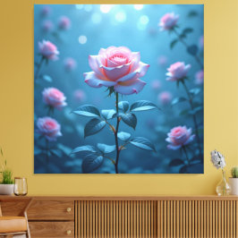 Impressão Em Tela „Die Sprache der Rose – Symbol der Liebe“