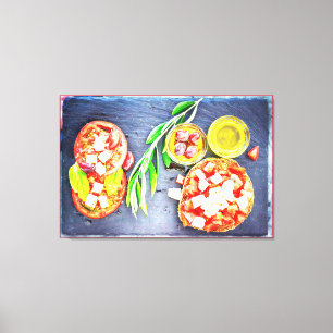 Impressão Em Tela "Dieta Grega e Mediterrânica" Foto Grata. Compre a