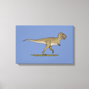 Impressão Em Tela Dinossauro Cretáceo Tyrannosaurus rex