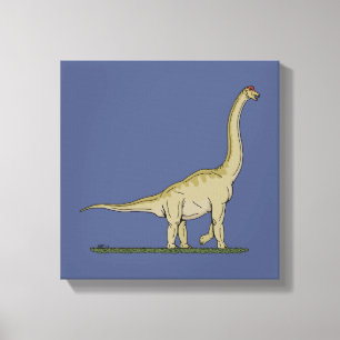 Impressão Em Tela Dinossauro Jurássico Brachiossauro
