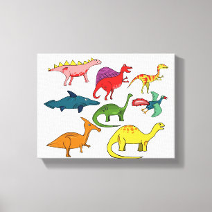Impressão Em Tela Dinossauro-  Zazzle_Growth.