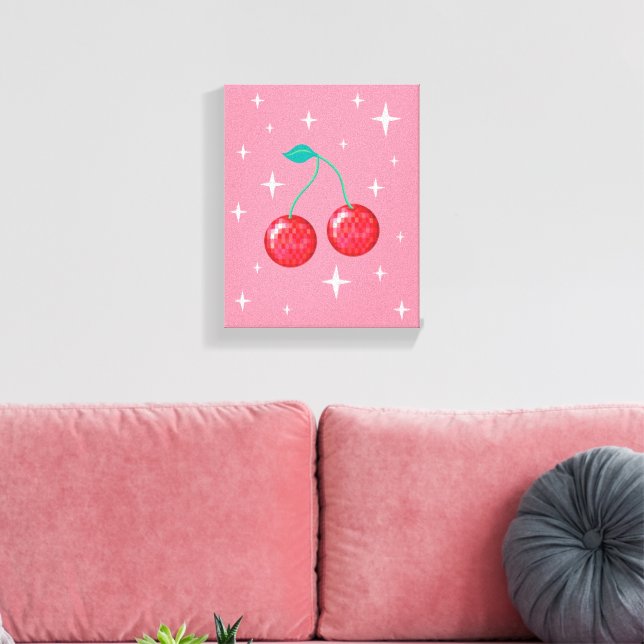Impressão Em Tela Disco Cherry 1 (Insitu(Sala de estar))