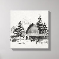 Distant Barn Sketch II