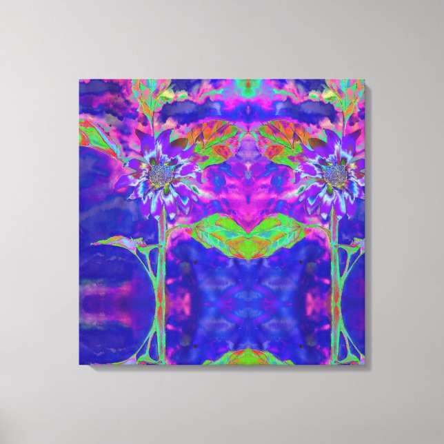 Impressão Em Tela Divertido no Sol - azul (Frente)