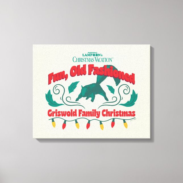 Impressão Em Tela Divertido, Velho Feliz Natal da Família Griswold (Frente)