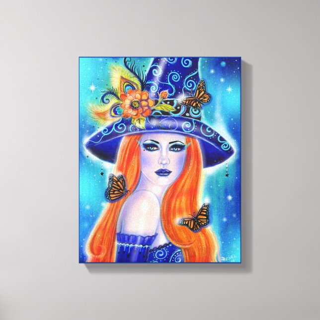 Impressão Em Tela Divinia Colorful Halloween witch by Renee Lavoie  (Frente)