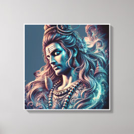 Impressão Em Tela Divino Majestade: Lorde Shiva no Esplendor Celesti