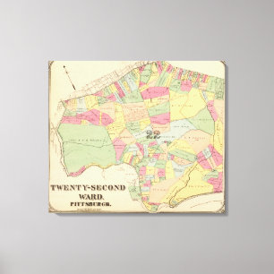 Impressão Em Tela Divisão 22 de Pittsburgh, Pennsyvania