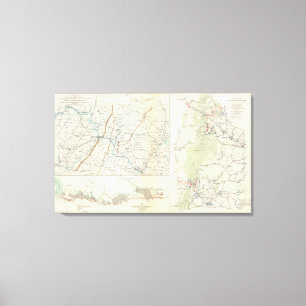 Impressão Em Tela Divisões militares de Wash, Penn, Annapolis, NE Va