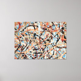 Impressão Em Tela DIVISOR COLORIDO LXVI - Pintura de ação -