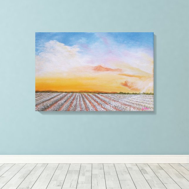 Impressão em Tela do Campo de Algodão do Tennessee (Insitu(piso de madeira))