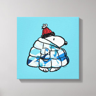 Impressão em Tela do Casaco de Inverno Snoopy Wint