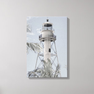 Impressão em tela do Farol de Sanibel