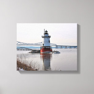 Impressão em tela do Farol de Tarrytown, Nova York
