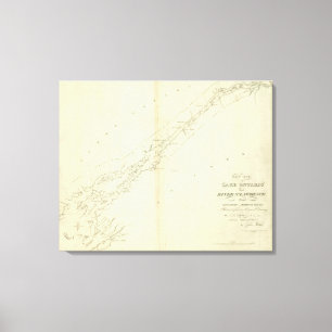 Impressão Em Tela Do leste. Extremidade de St. Lawrence do Lago