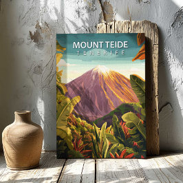 Impressão em tela do Monte Teide Tenerife - Cartaz