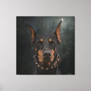 Impressão Em Tela Doberman Pinscher