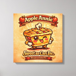 Impressão Em Tela Doce Como Pode Ser - Apple Annie - Amantes da Comi
