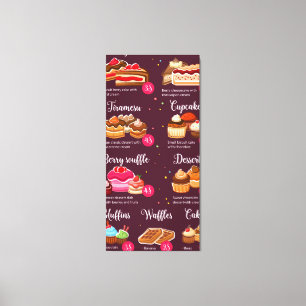 Impressão Em Tela Doces para pastelaria