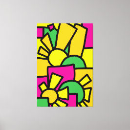 Impressão Em Tela Dodle Festivo Art 42º