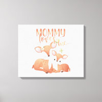 Doe Deer and Fawn Mamãe me ama