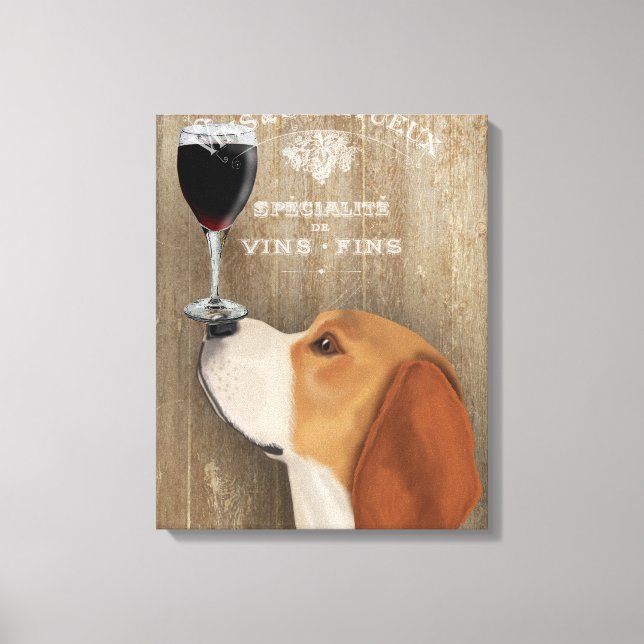 Impressão Em Tela Dog Au Vin Beagle (Frente)