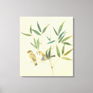 Impressão Em Tela Dois Sparrows