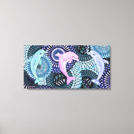 Impressão Em Tela Dolphin Harmony