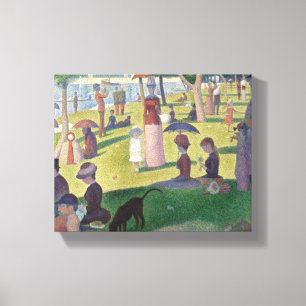 Impressão Em Tela Domingo na pintura de La Grande Jatte Seurat