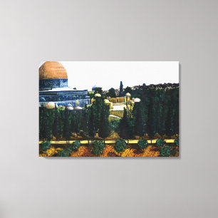 Impressão Em Tela Domo Da Rocha, Jerusalém