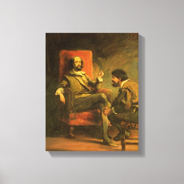 Impressão Em Tela Don Quixote e Sancho Panza (Frente)