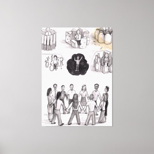 Impressão Em Tela Don’t let death. Be your life. (Frente)