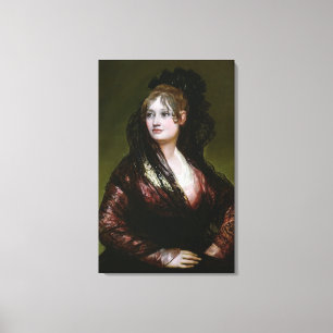 Impressão Em Tela Dona Isabel d de Francisco Jose de Goya y