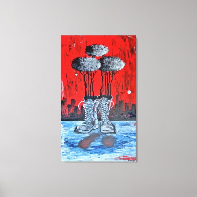 Impressão Em Tela Donde La Huella Quedó Marcada (Frente)