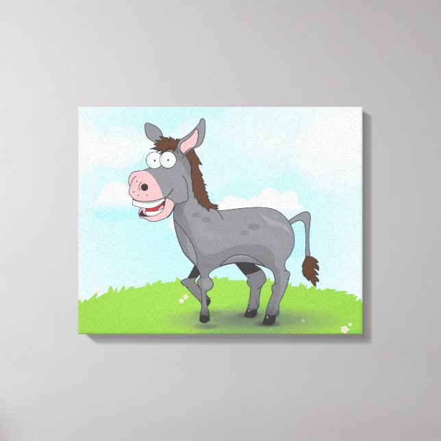 Impressão Em Tela Donkey (Frente)