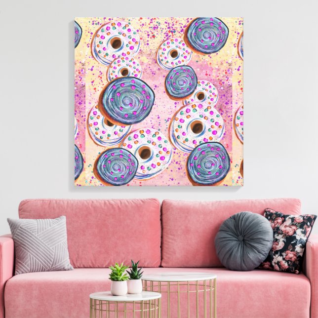 Impressão Em Tela Donuts (Insitu(Sala de estar))