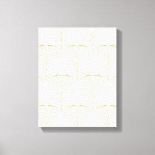 Impressão Em Tela Dourado, elegante e simples padrão tradicional lux