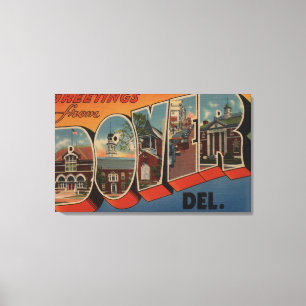 Impressão Em Tela Dover, DelawareLarge - Letra ScenesDover, DE
